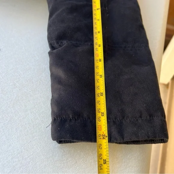 L.L.Bean women's black goose down quilted coat with a faux fur collar Size M - Picture 7 of 9